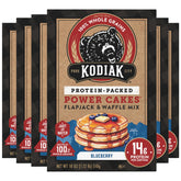 Kodiak Cakes empaque frontal mostrando mezcla blueberry y beneficios proteicos
