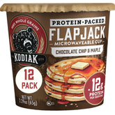 Kodiak Cakes frente del vaso mostrando marca y conveniencia