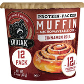 Kodiak Cakes empaque frontal Cinnamon Roll mostrando nombre y tamaño conveniente