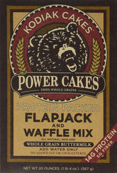 Kodiak Cakes frente del paquete presentando pack de dos cajas y conveniencia