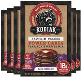 Kodiak Cakes vista frontal del envase mostrando diseño y sabor dark chocolate