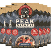 Kodiak Cakes frontal del empaque mostrando cajas y beneficio de 20 g proteína