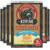 Kodiak caja Birthday Cake vista frontal con garantía de proteína