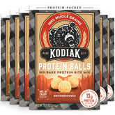Kodiak empaque frontal mostrando sabor snickerdoodle y beneficios nutricionales