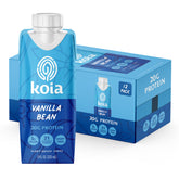 Koia botella frontal vainilla mostrando diseño y beneficios claros