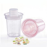 KOIMYSA vista frontal del pack de 2 mini shakers, portátil y práctico