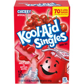 Kool-Aid caja frontal que muestra 12 sobres y conveniencia