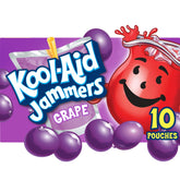Kool-Aid Jammers vista frontal del paquete mostrando cuatro cajas