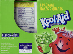 Kool-Aid textura del polvo limón-lima para mezclar rápidamente