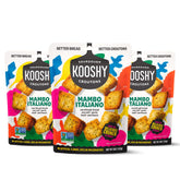 Kooshy Croutons paquete frontal mostrando tamaño y frescura