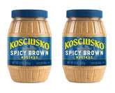 Kosciusko frasco frontal mostrando etiqueta y ventaja de sabor zesty