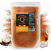 Kosmos Q frasco frontal 16 oz mostrando etiqueta y dosificador, ideal para almacenamiento