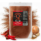 Kosmos Q frasco frontal mostrando adobo picante y práctico dosificador