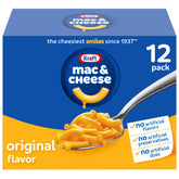 Kraft Mac & Cheese vista frontal de la caja muestra marca y conveniencia