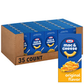Kraft Mac & Cheese caja frontal mostrando el empaque y conveniencia