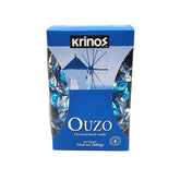 Krinos paquete frontal mostrando etiqueta y tamaño, ideal para regalar