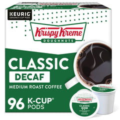 Krispy Kreme empaque frontal mostrando 96 cápsulas y ahorro visible