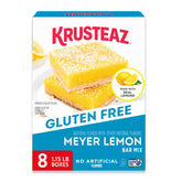Krusteaz empaque frontal mostrando mezcla y beneficio sin gluten
