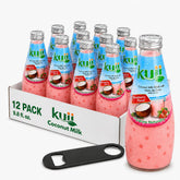 KUII botella frontal mostrando color y diseño, bebida atractiva