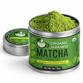 Kyoto Dew Matcha lata frontal mostrando diseño y frescura
