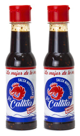 SALSA MARISQUERA LA CALLITA frasco frente mostrando etiqueta auténtica y práctico tamaño