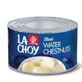 La Choy lata frontal 8 oz mostrando el envase y conveniencia