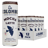 La Colombe lata mocha mostrando diseño frontal y atractivo