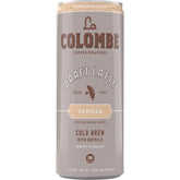 La Colombe lata frontal mostrando diseño y conveniencia para beber frío
