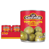 La Costeña tomatillos lata al frente mostrando presentación práctica