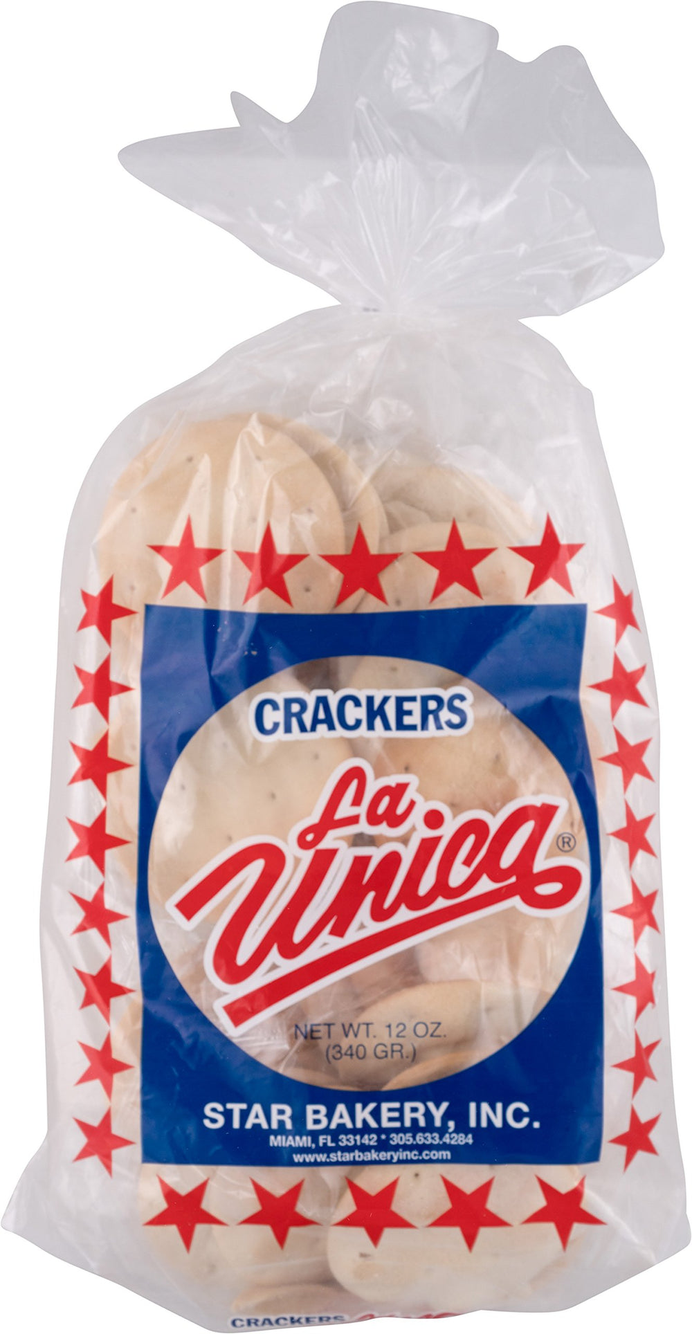 La Única packaging frontal mostrando la bolsa y su tamaño práctico