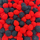 LAETAFOOD vista frontal de la bolsa 2 lb mostrando gomitas rojas y negras