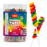 LAETAFOOD tarro frontal con 30 paletas arcoíris, ideal para exhibición