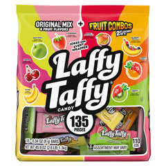 Laffy Taffy paquete frontal surtido 135 piezas, práctico para compartir