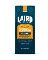 Laird Superfood frente del empaque mostrando la bolsa resealable y beneficios