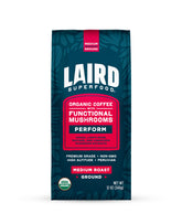 Laird Superfood frente del empaque que muestra marca y sello orgánico