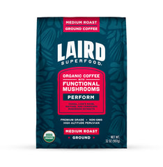 Laird Superfood bolsa frontal con sellado y certificaciones, conveniencia y frescura