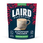 Laird Superfood frente del empaque mostrando bolsa y peso, alternativa vegana