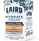 Laird Superfood frente del empaque mostrando la variedad y beneficios claros