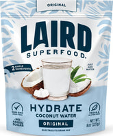 Laird Superfood empaque frontal mostrando formato de 8 oz y beneficios