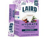 Laird Superfood envase frontal Wild Berry mostrando beneficios sin azúcar