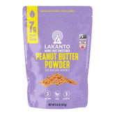 Lakanto envase frontal mostrando etiqueta y tamaño, aporta alternativa baja en carbohidratos