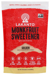 Lakanto empaque frontal Golden 28.22 oz mostrando marca y presentación conveniente