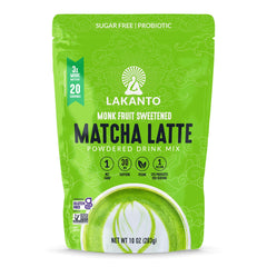 Lakanto frente del empaque mostrando 10 oz y diseño, práctico y visible