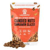 Lakanto paquete frontal con nueces glaseadas canela, conveniente para llevar