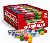 Lalees tubo frontal mostrando 5 gumballs y empaque sellado como ventaja