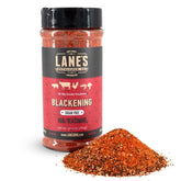 Lane's envase frontal del Blackening Rub mostrando tamaño y diseño, ideal para almacenamiento