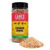 Lane's frasco frente mostrando la sal Alaea para sazonar carnes