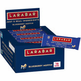 LÄRABAR empaque frontal mostrando caja de 16 barras y conveniencia
