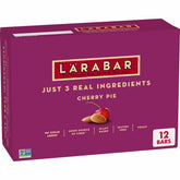 LÄRABAR caja frontal Cherry Pie mostrando 12 barras lista para llevar