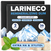 Larine co frente del empaque mostrando marca y beneficio remineralizante